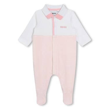 Mameluco para bebé niña rosa Boss